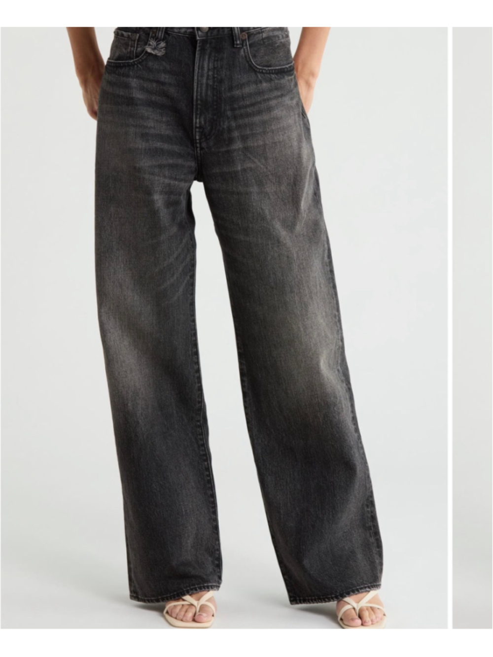 NWT R13 D'Arcy Black Loose Women's Jeans SZ 28